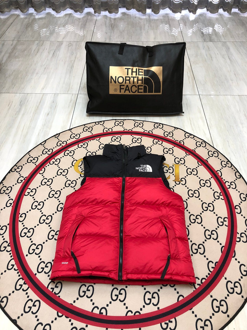 The North Face Red Down Vest