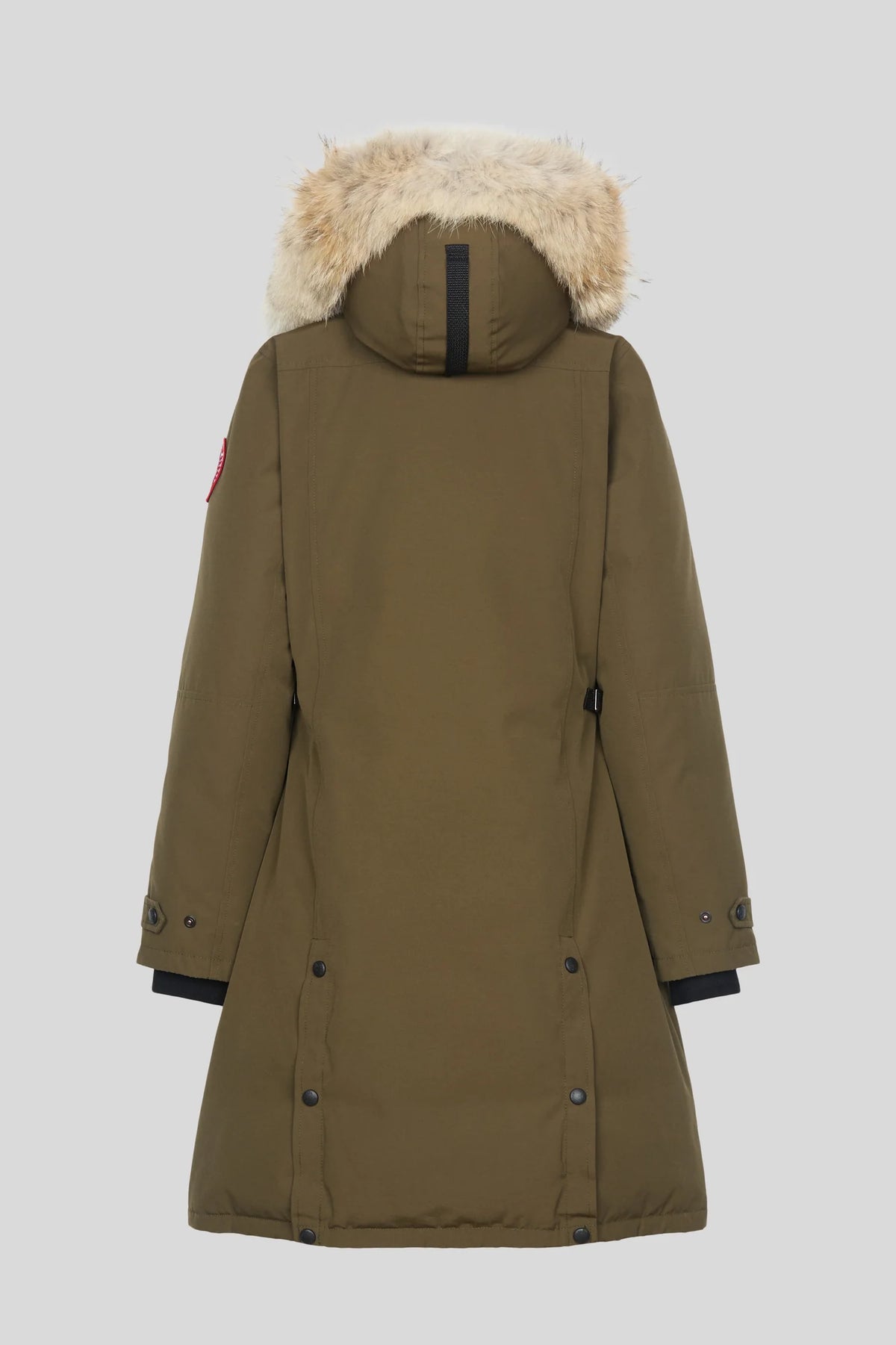 Canada Goose Military Green Rossclair Parka – Coyote Fur Hood Fitted Silhouette Canadian Outerwear