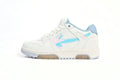Off White Out Of Office OOO Low Tops White Iridescent Blue OMIA189S 21LEA0030 0180/OMIA189F21LEA0030181