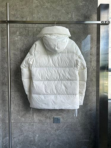 Canada Goose Off-White Hooded Puffer Jacket
